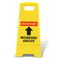 Yellow A-Frame - Danger Workers Above