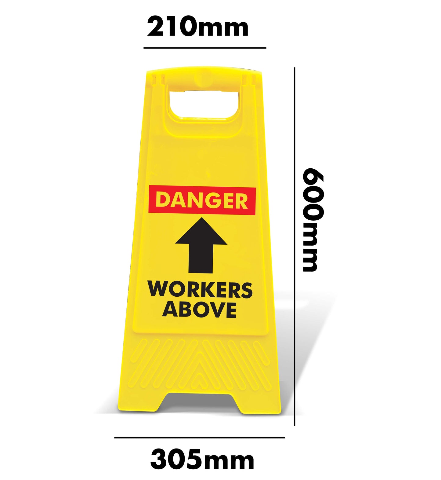 Yellow A-Frame - Danger Workers Above