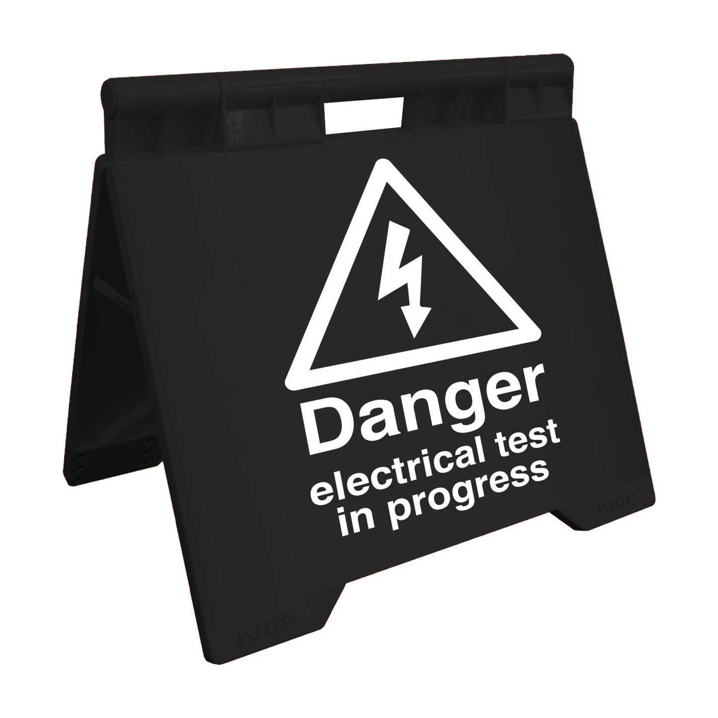 Danger Electrical Test In Progress - Evarite A-Frame Sign