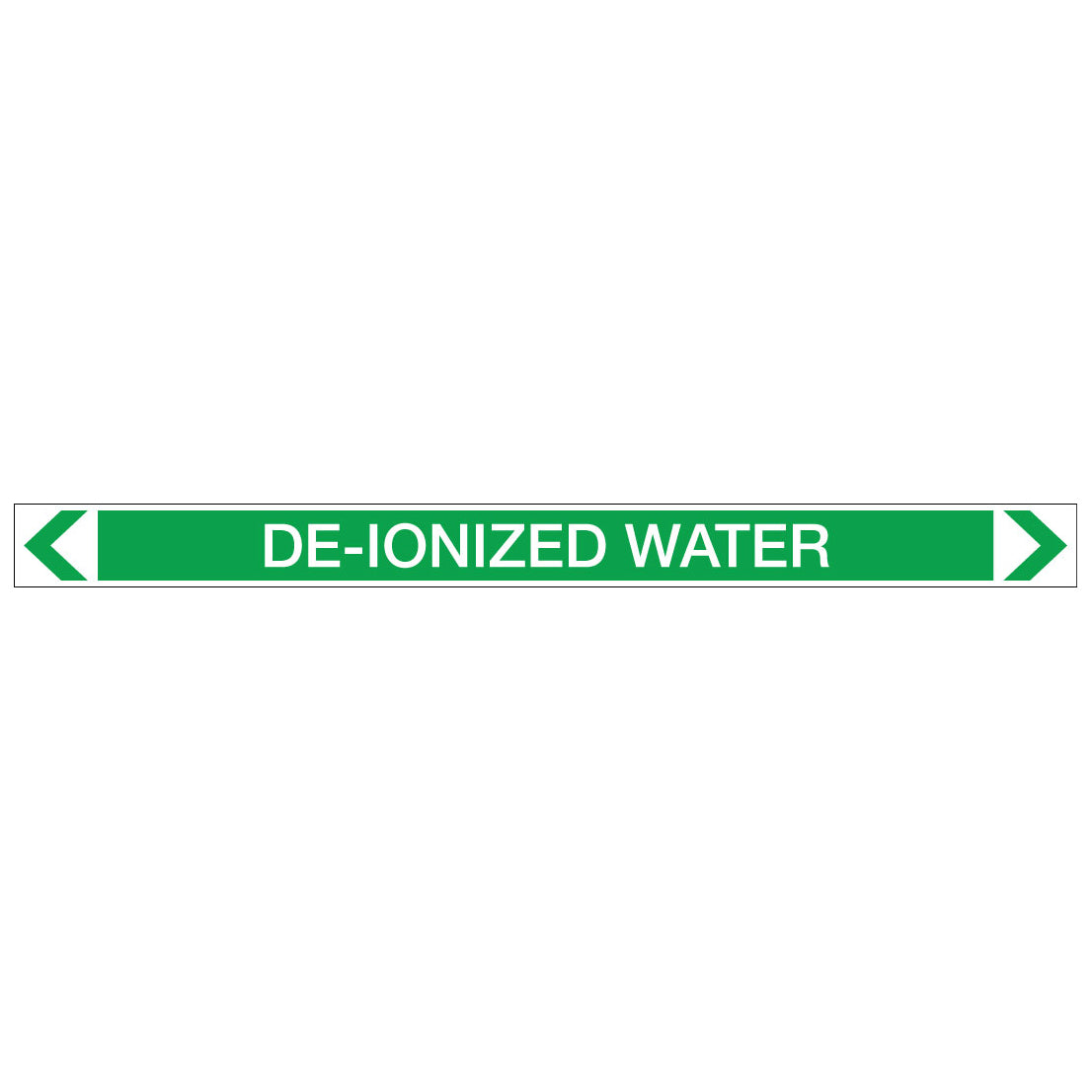 Water - De-Ionized Water - Pipe Marker Sticker