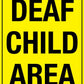 Deaf Child Area Wheelie Bin Stickers