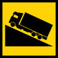 Decent Left Truck Multi Message Reflective Traffic Sign