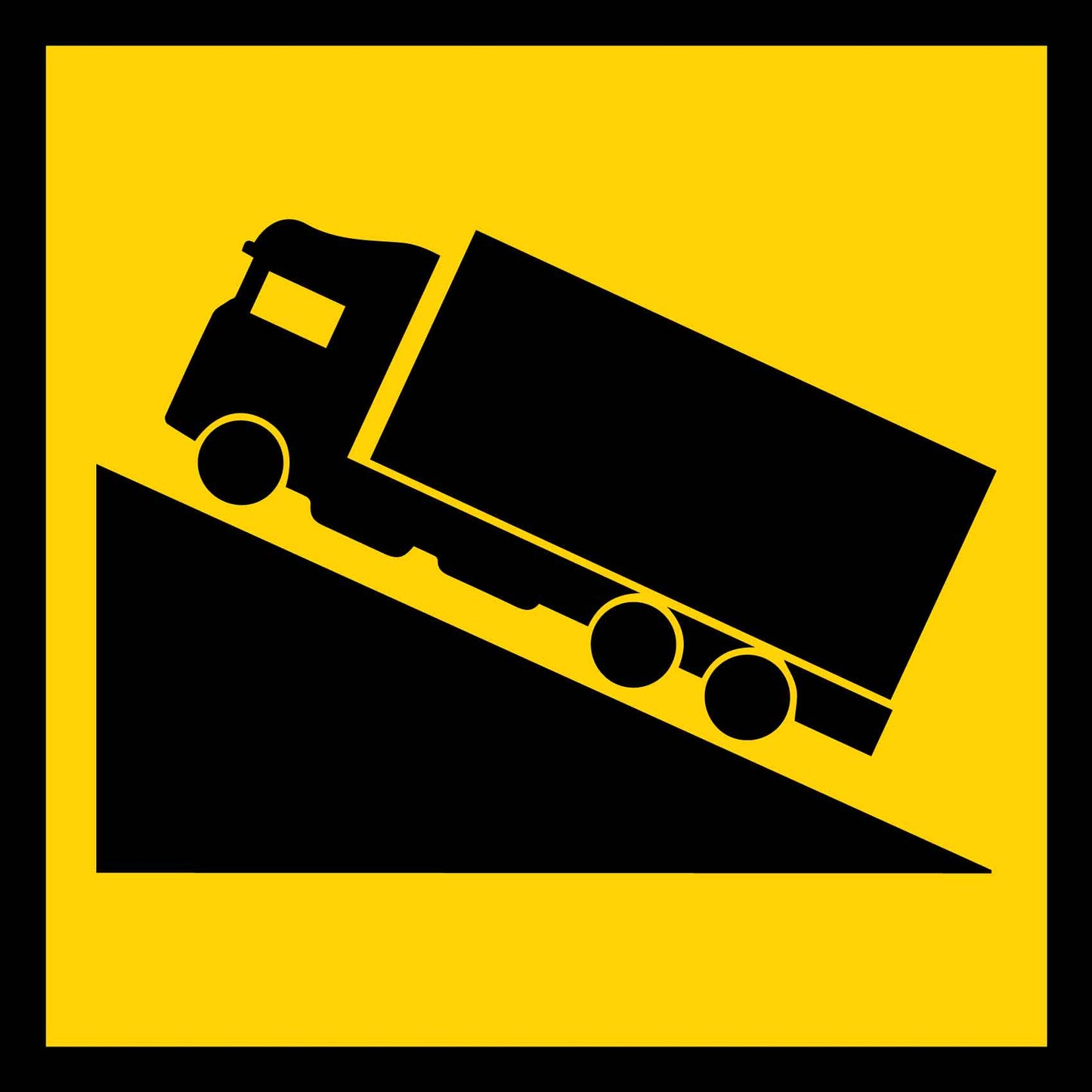 Decent Left Truck Multi Message Reflective Traffic Sign