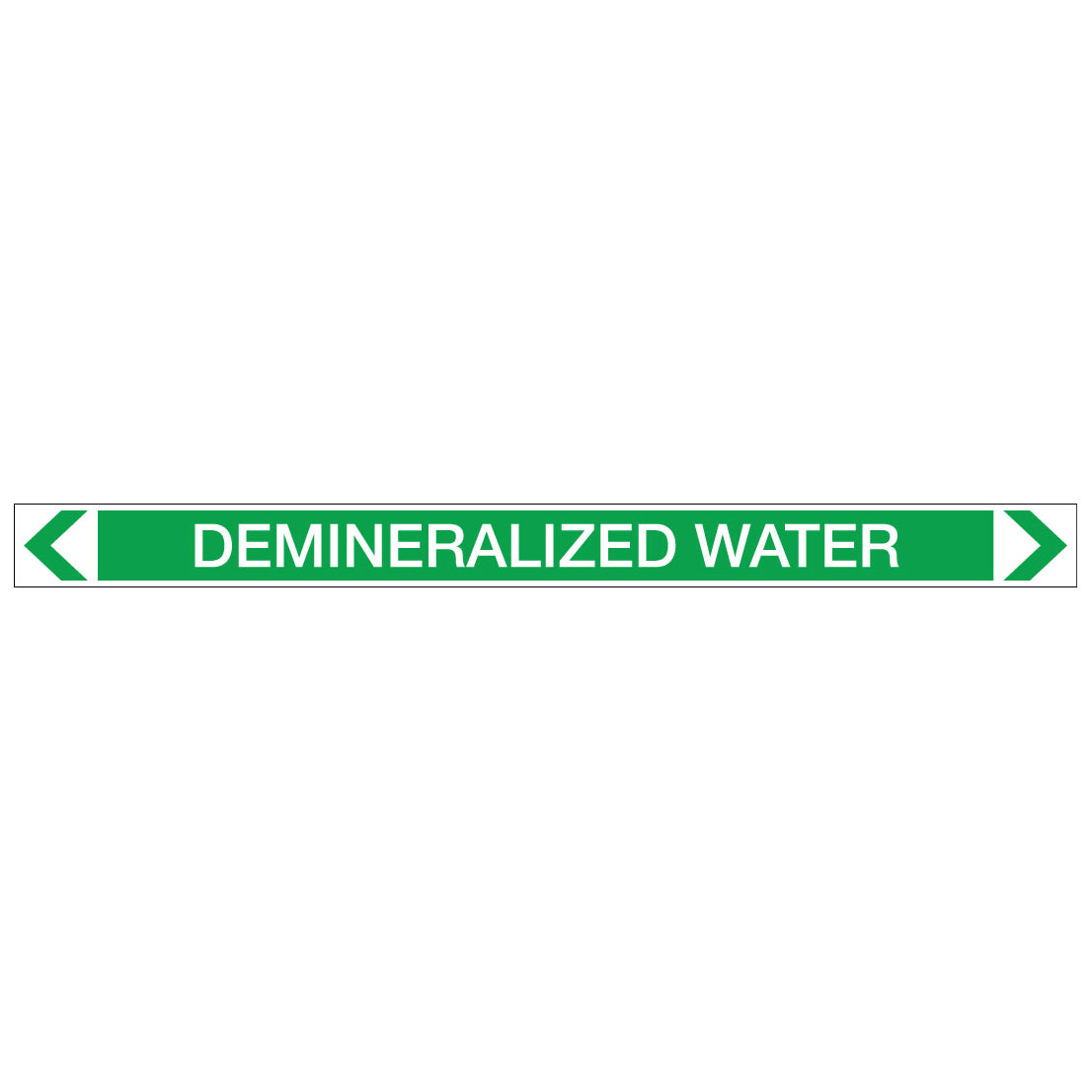 Water - Demineralised Water - Pipe Marker Sticker