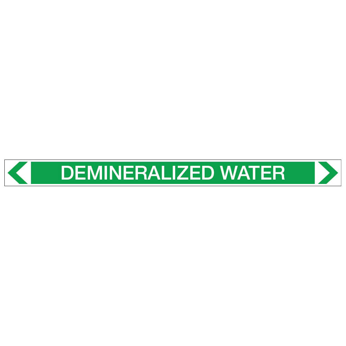 Water - Demineralized Water - Pipe Marker Sticker