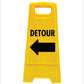 Yellow A-Frame - Detour Left