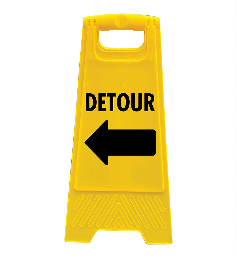 Yellow A-Frame - Detour Left