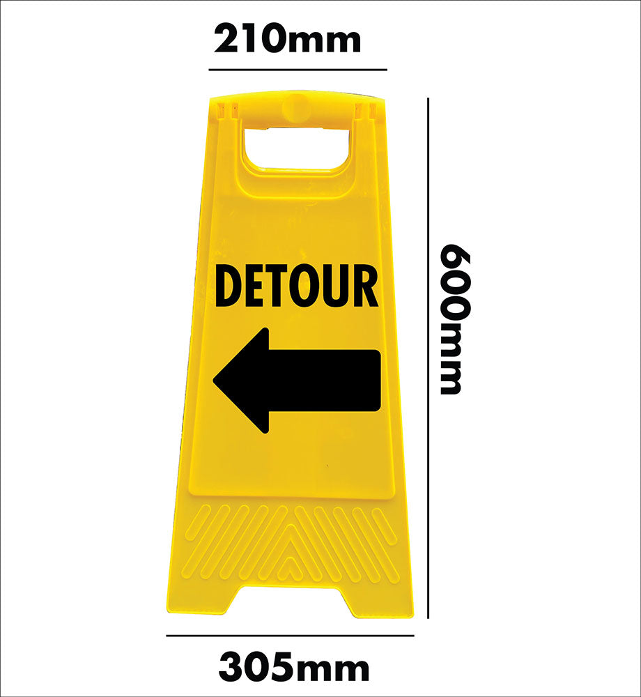 Yellow A-Frame - Detour Left