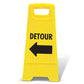 Yellow A-Frame - Detour Left