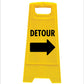 Yellow A-Frame - Detour Right