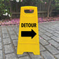 Yellow A-Frame - Detour Right