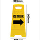 Yellow A-Frame - Detour Right