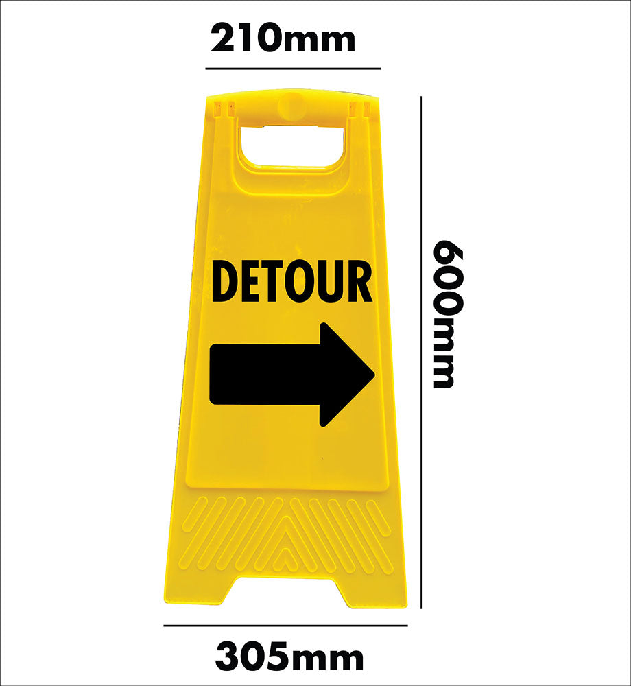Yellow A-Frame - Detour Right