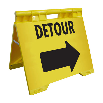 Detour Right - Evarite A-Frame Sign