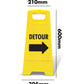 Yellow A-Frame - Detour Right