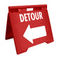 Detour Left - Evarite A-Frame Sign