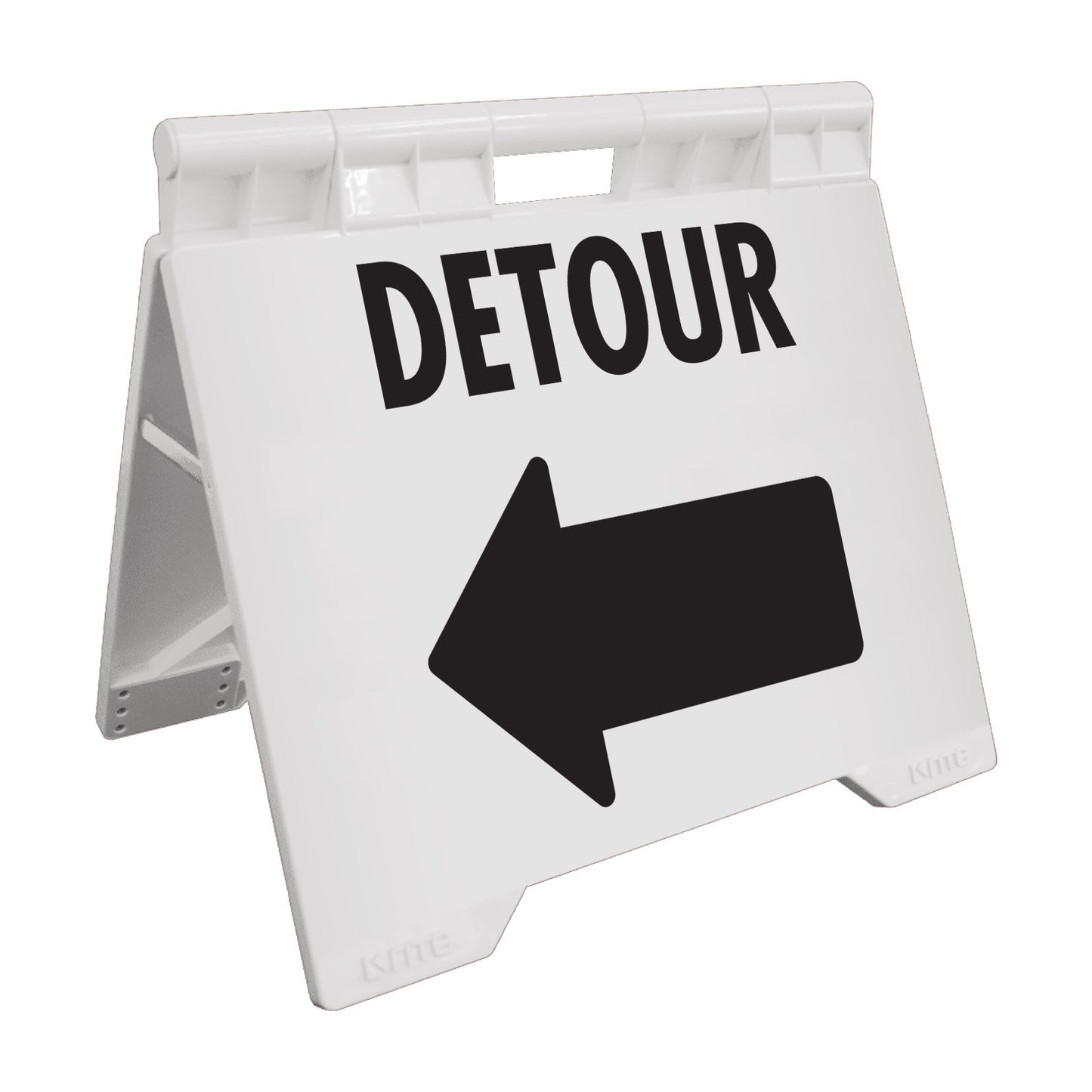 Detour Left - Evarite A-Frame Sign