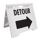 Detour Right - Evarite A-Frame Sign