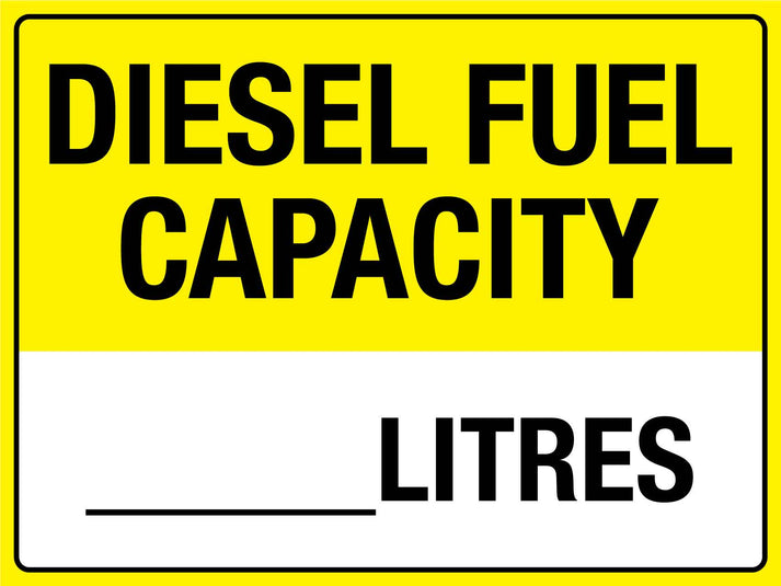 Diesel Fuel Capacity Sign – New Signs