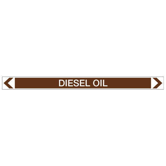 Oils - Diesel Oil - Pipe Marker Sticker