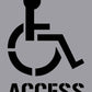 Disabled Access - Aluminium Composite Stencil