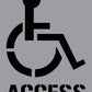 Disabled Access - Aluminium Composite Stencil