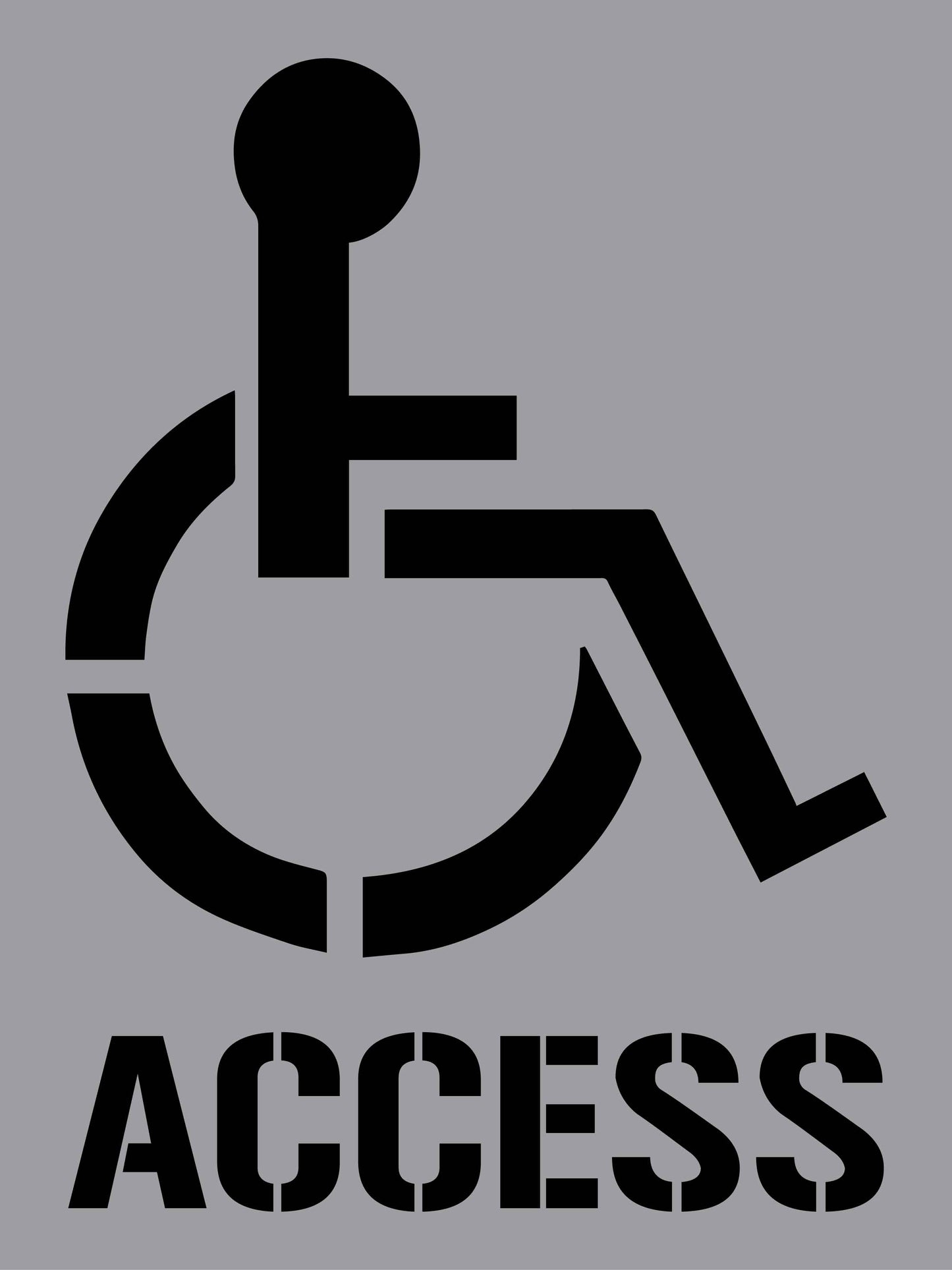 Disabled Access - Aluminium Composite Stencil