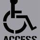 Disabled Access - Aluminium Composite Stencil