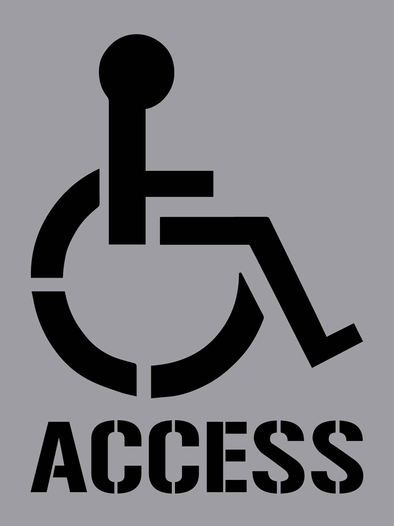 Disabled Access - Aluminium Composite Stencil