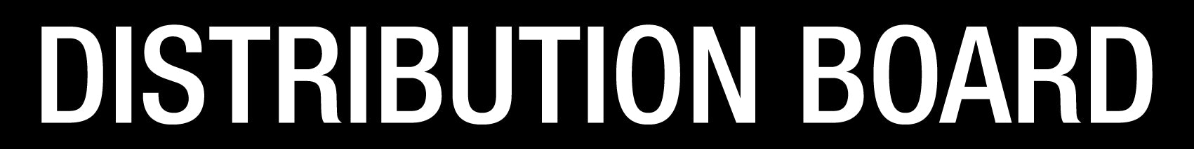 Master Distribution Sign Distribution Board - Statutory Sign – New Signs