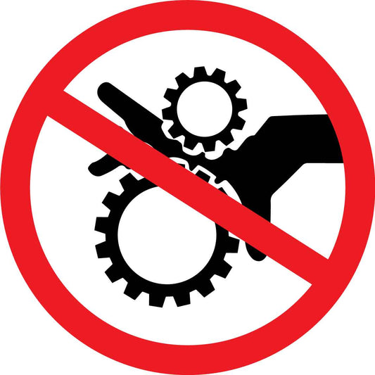 Do Not Touch Moving Parts Decal