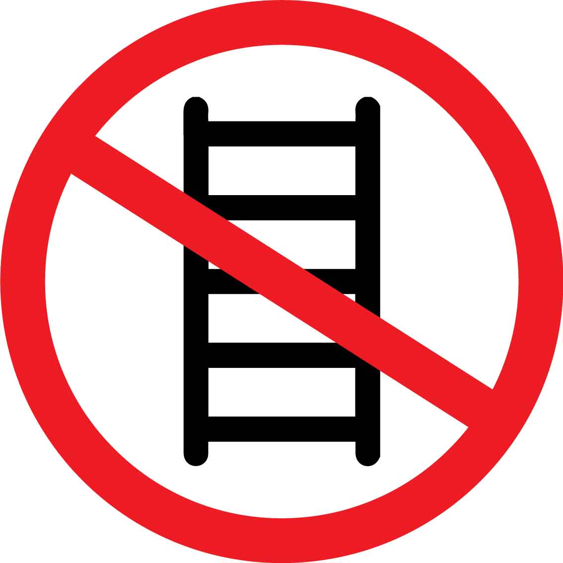 Do Not Use Ladder Decal