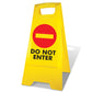 Yellow A-Frame - Do Not Enter