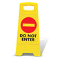 Yellow A-Frame - Do Not Enter