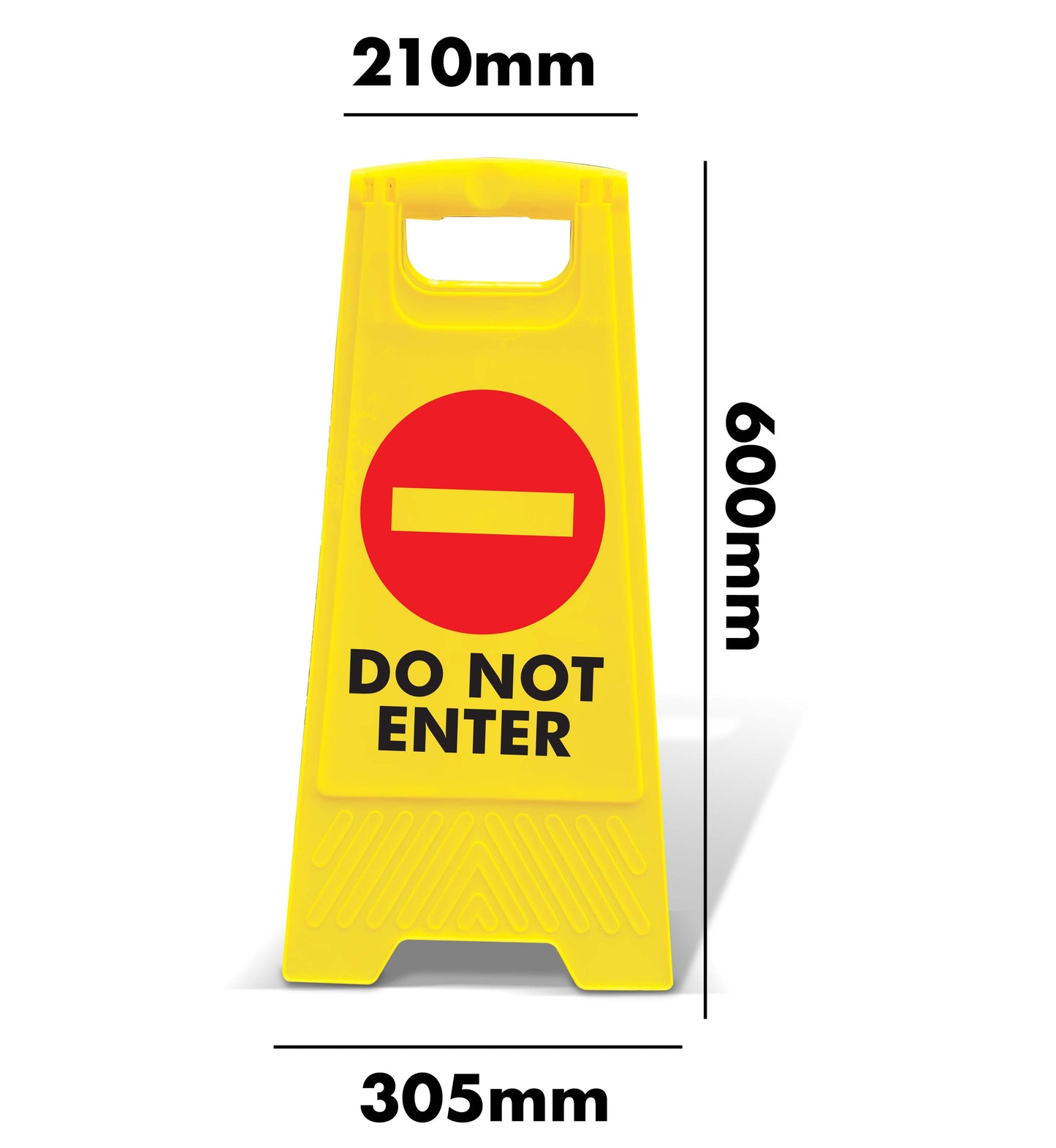 Yellow A-Frame - Do Not Enter