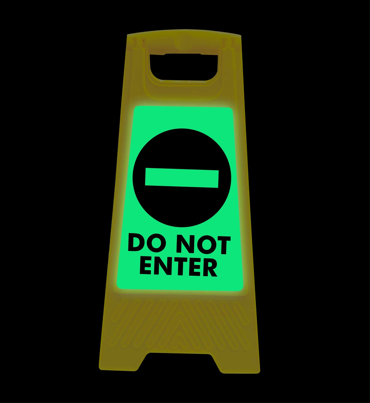 Glow In The Dark - Yellow A-Frame - Do Not Enter