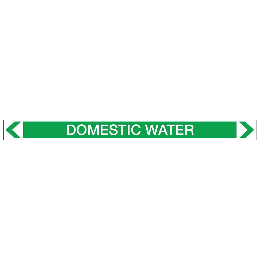 Water - Domestic Water - Pipe Marker Sticker