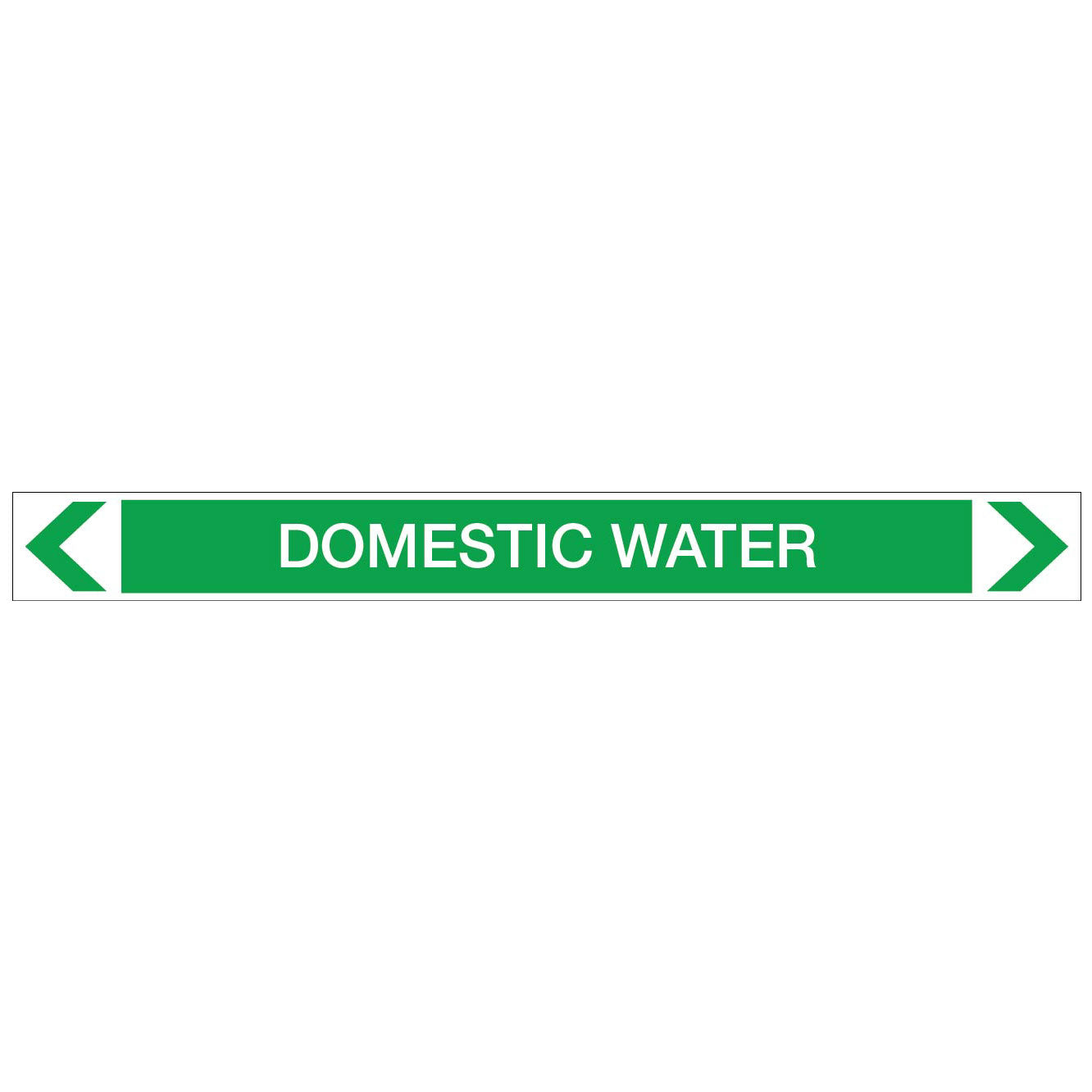 Water - Domestic Water - Pipe Marker Sticker