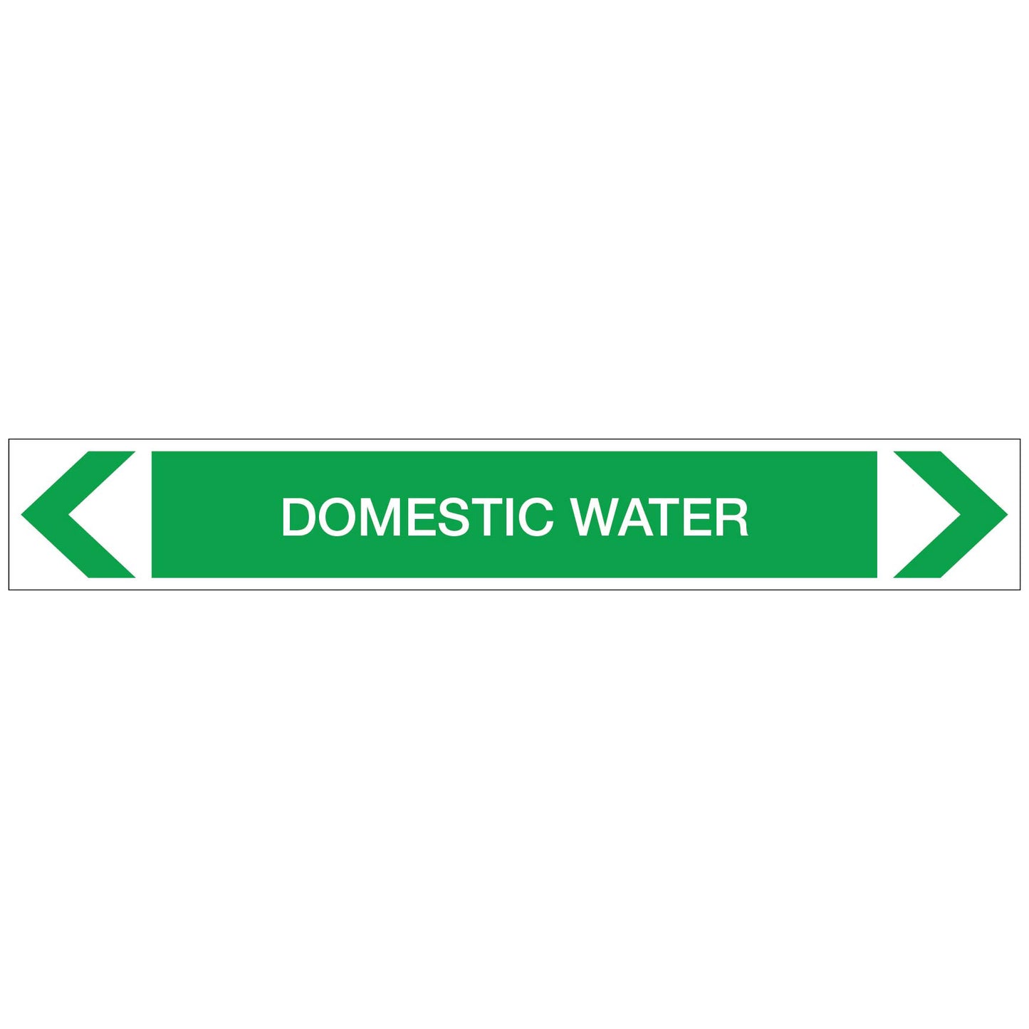 Water - Domestic Water - Pipe Marker Sticker