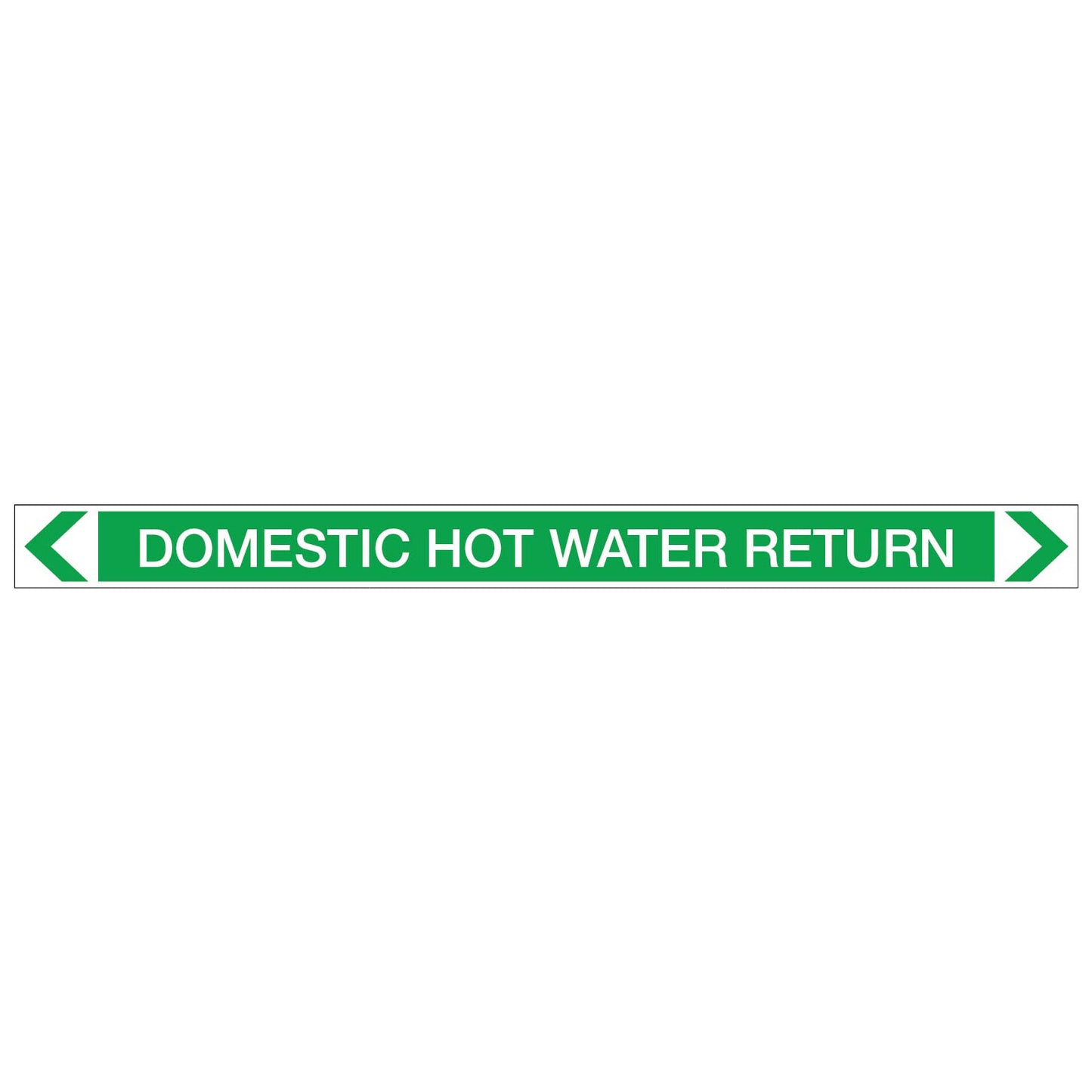 Water - Domestic Hot Water Return - Pipe Marker Sticker