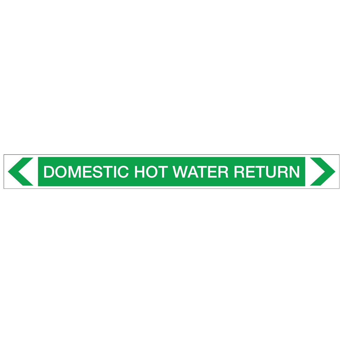 Water - Domestic Hot Water Return - Pipe Marker Sticker