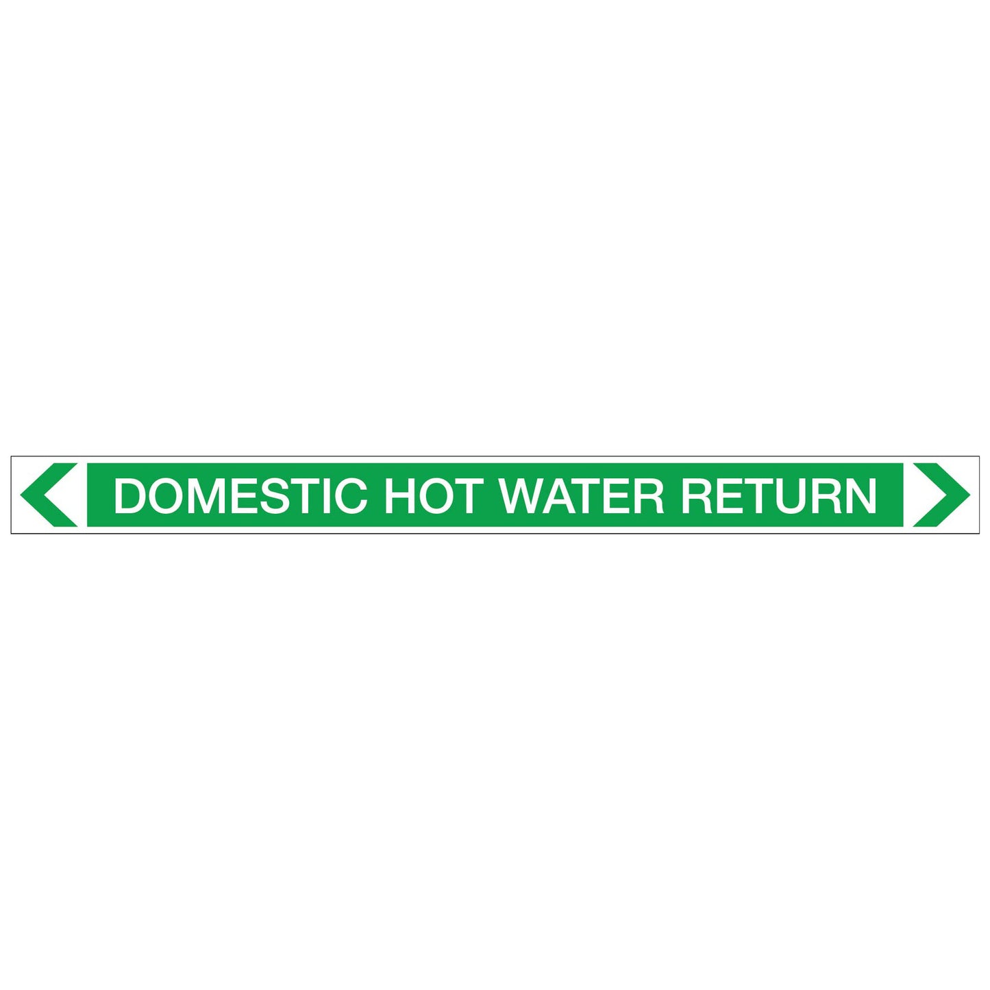 Water - Domestic Hot Water Return - Pipe Marker Sticker