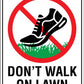 Don't Walk On Lawn Wheelie Bin Sticker