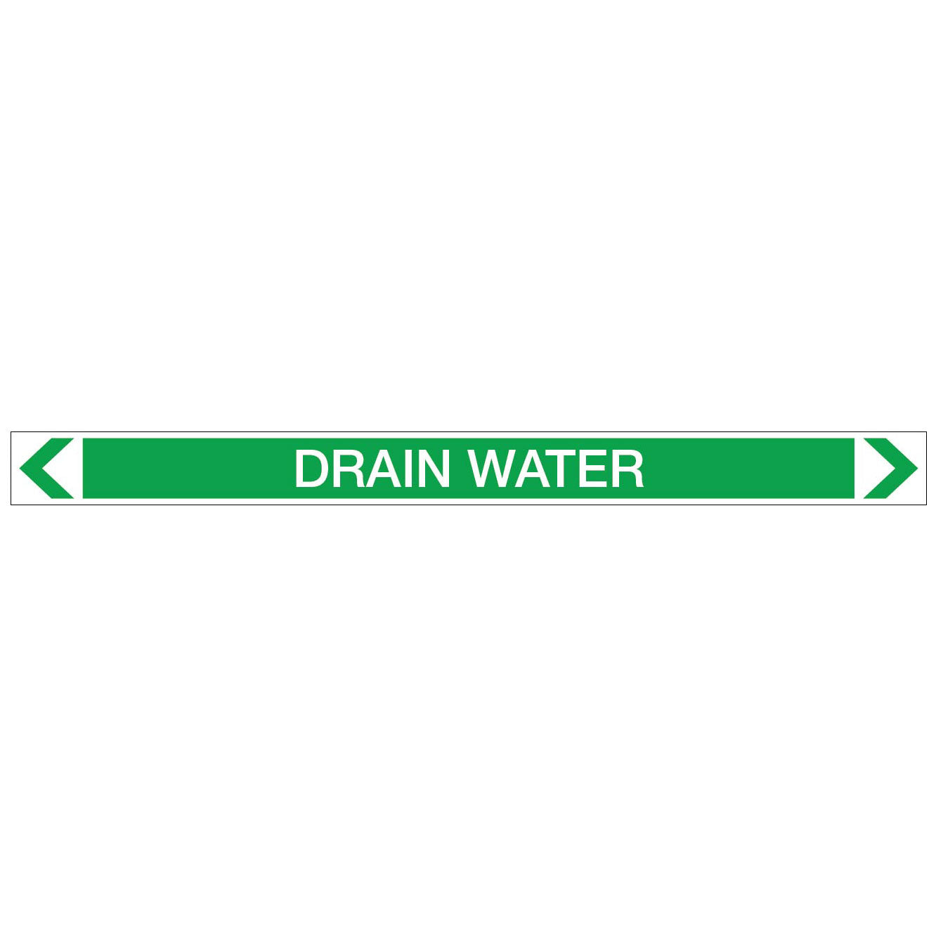 Water - Drain Water - Pipe Marker Sticker