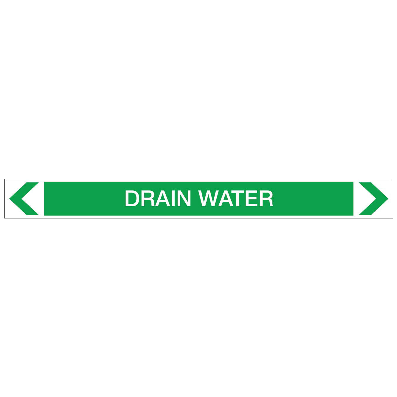 Water - Drain Water - Pipe Marker Sticker