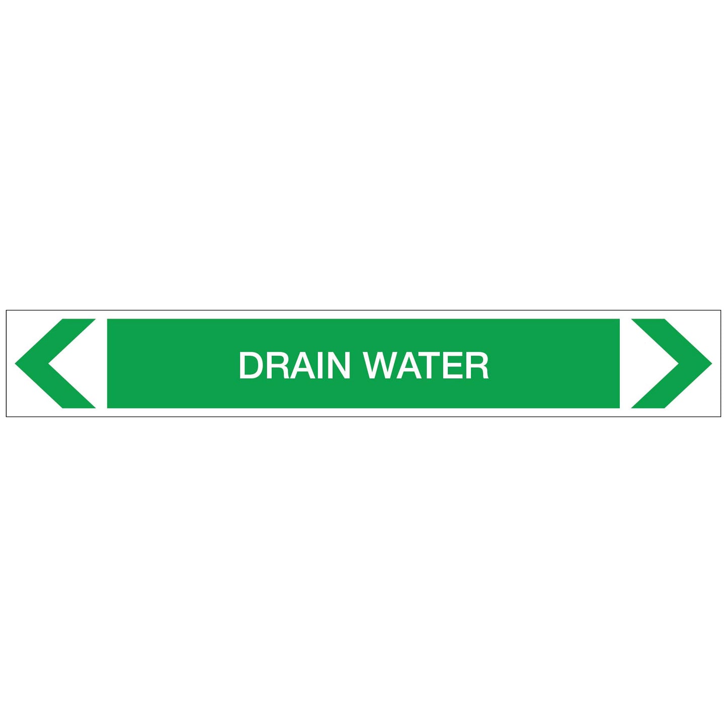 Water - Drain Water - Pipe Marker Sticker