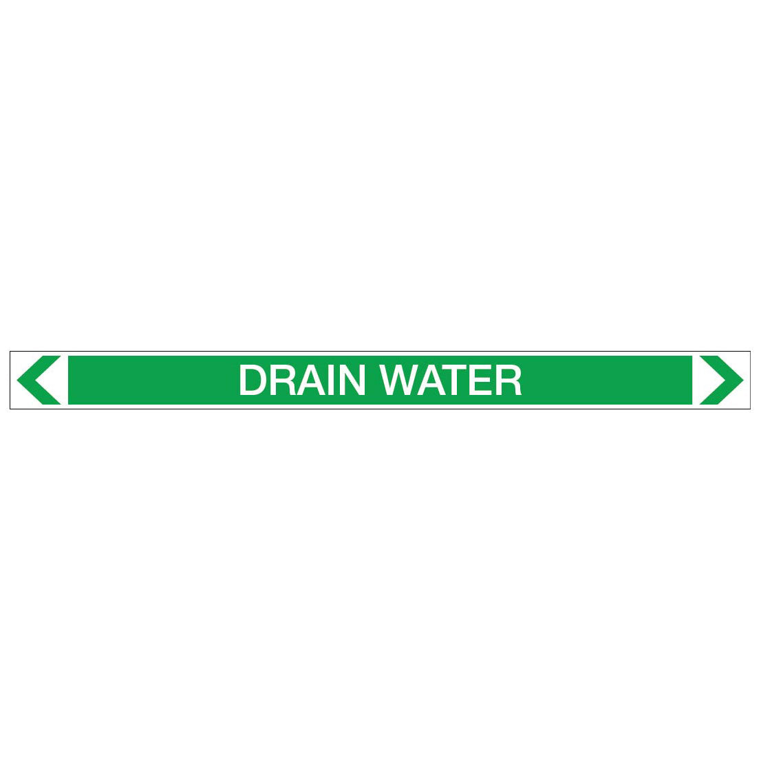 Water - Drain Water - Pipe Marker Sticker