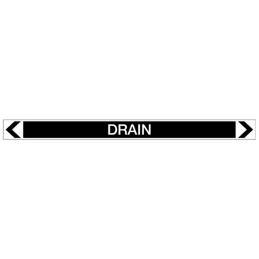 Miscellaneous - Drain - Pipe Marker Sticker