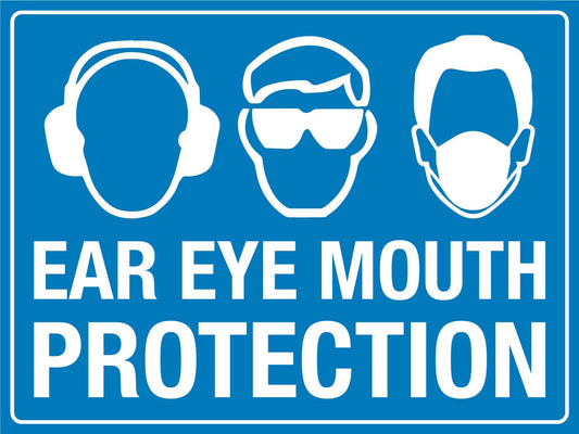 Ear Eye Mouth Protection Sign