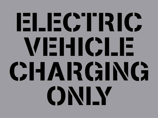 Electric Vehicle Charging Only - Aluminium Composite Stencil